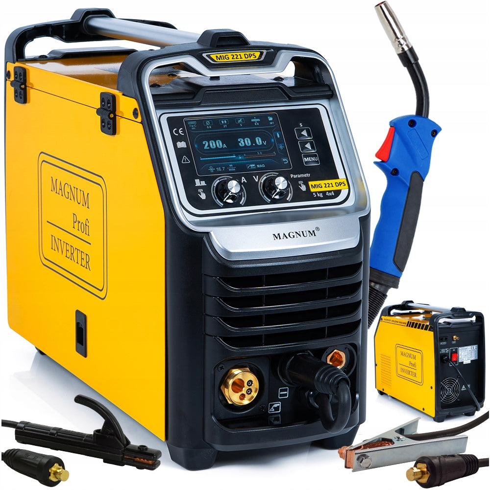 Welding machine MIGOMAT MAGNUM MIG 221 DPS MAG TIG PULS SYNERGY 200A Aluminium 4R