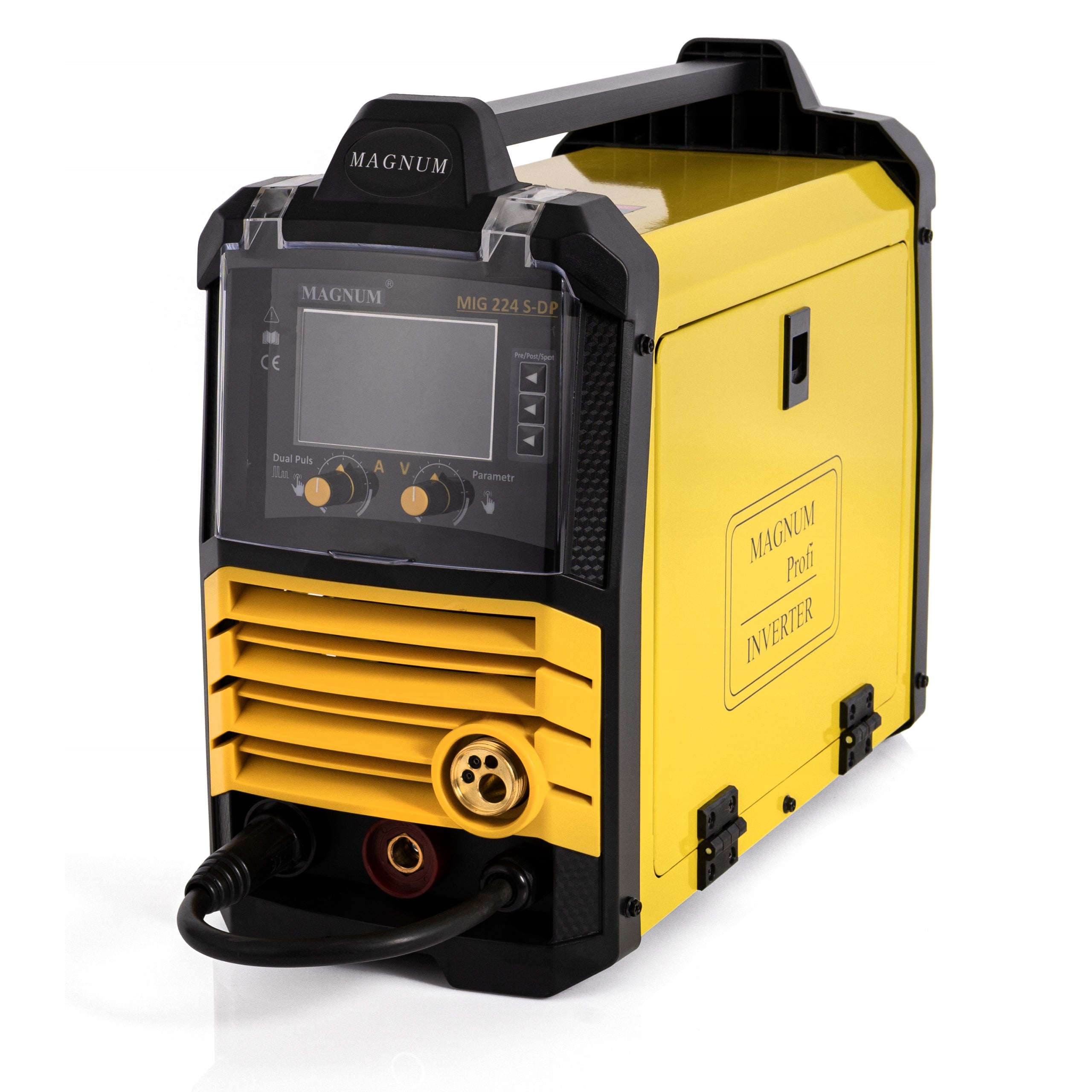 Welding machine MIGOMAT MAGNUM MIG 224S MAG Alu SYNERGY DUAL PULS 230V LCD 3IN1 Packaging status original