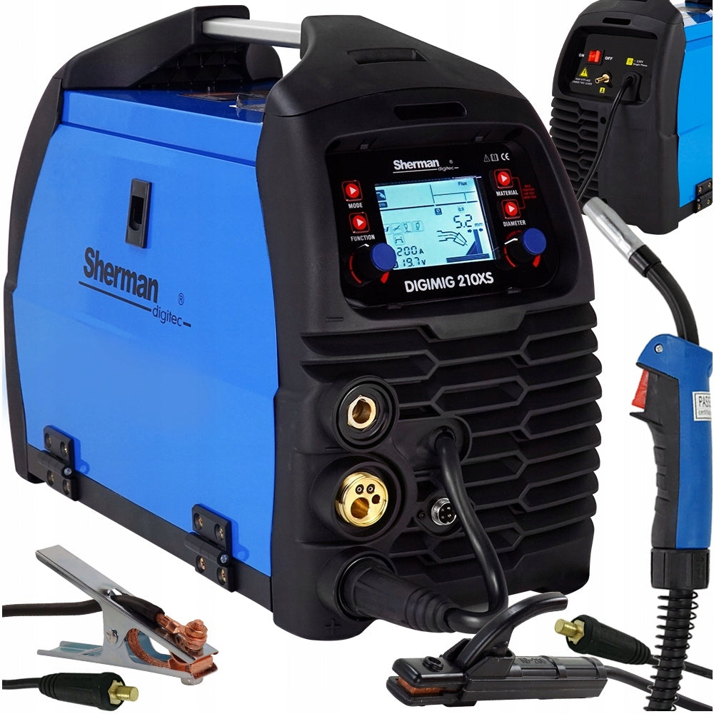Welding machine MIGOMAT MIG 200A TIG DC ALU Synergy Aluminium SHERMAN 210 XS 230V