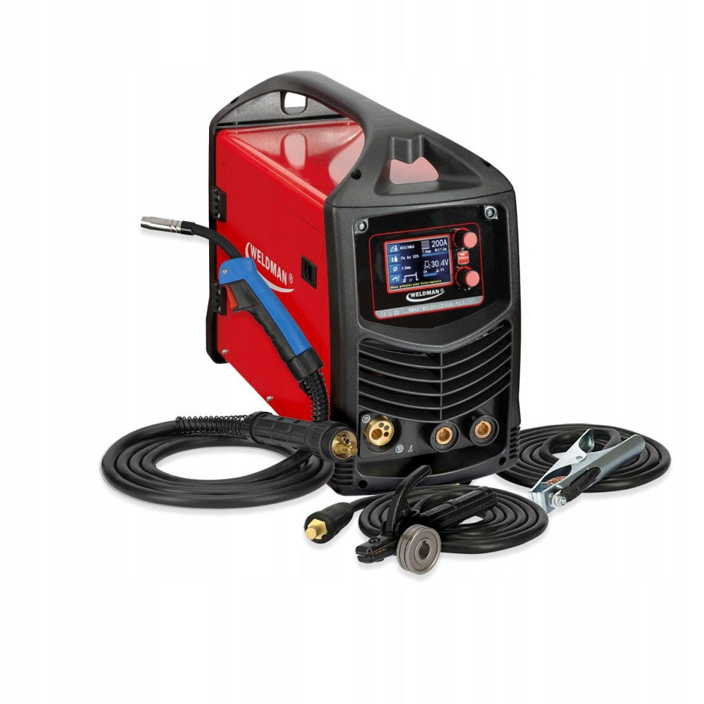 Welding machine MIGOMAT MIG MAG MMA 200A synergy dual pulse WELDMAN set