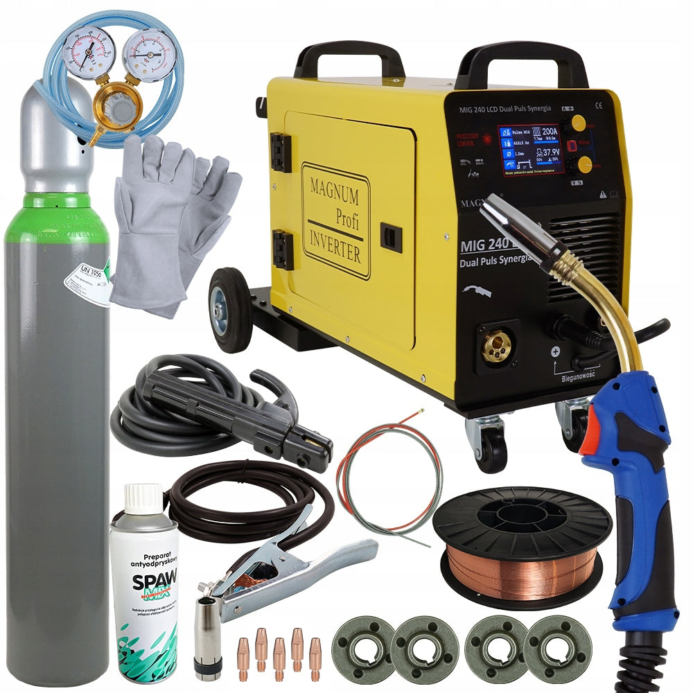 Welding machine MIGOMAT Magnum ALU SYNERGY DUAL PULS MIG MAG SET FOR WORK 4R