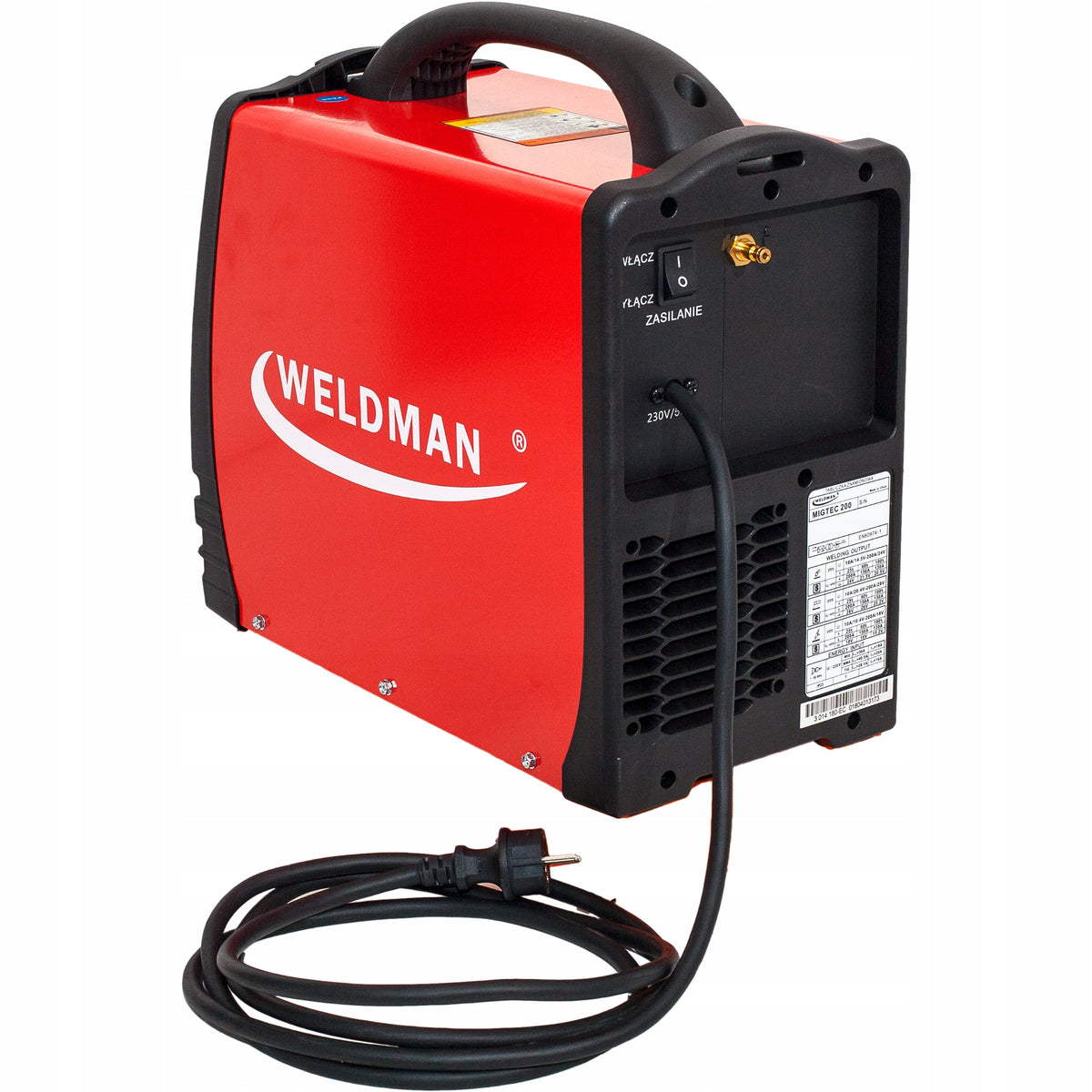 Weldman 104301 Semi-automatic welding machine MIGTEC 200 Packaging status original