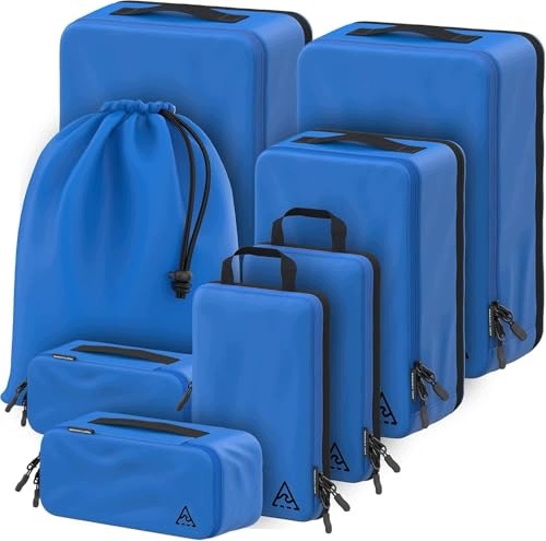 Well Traveled HybridMax 8-Piece Compression Ankle Set, Blue