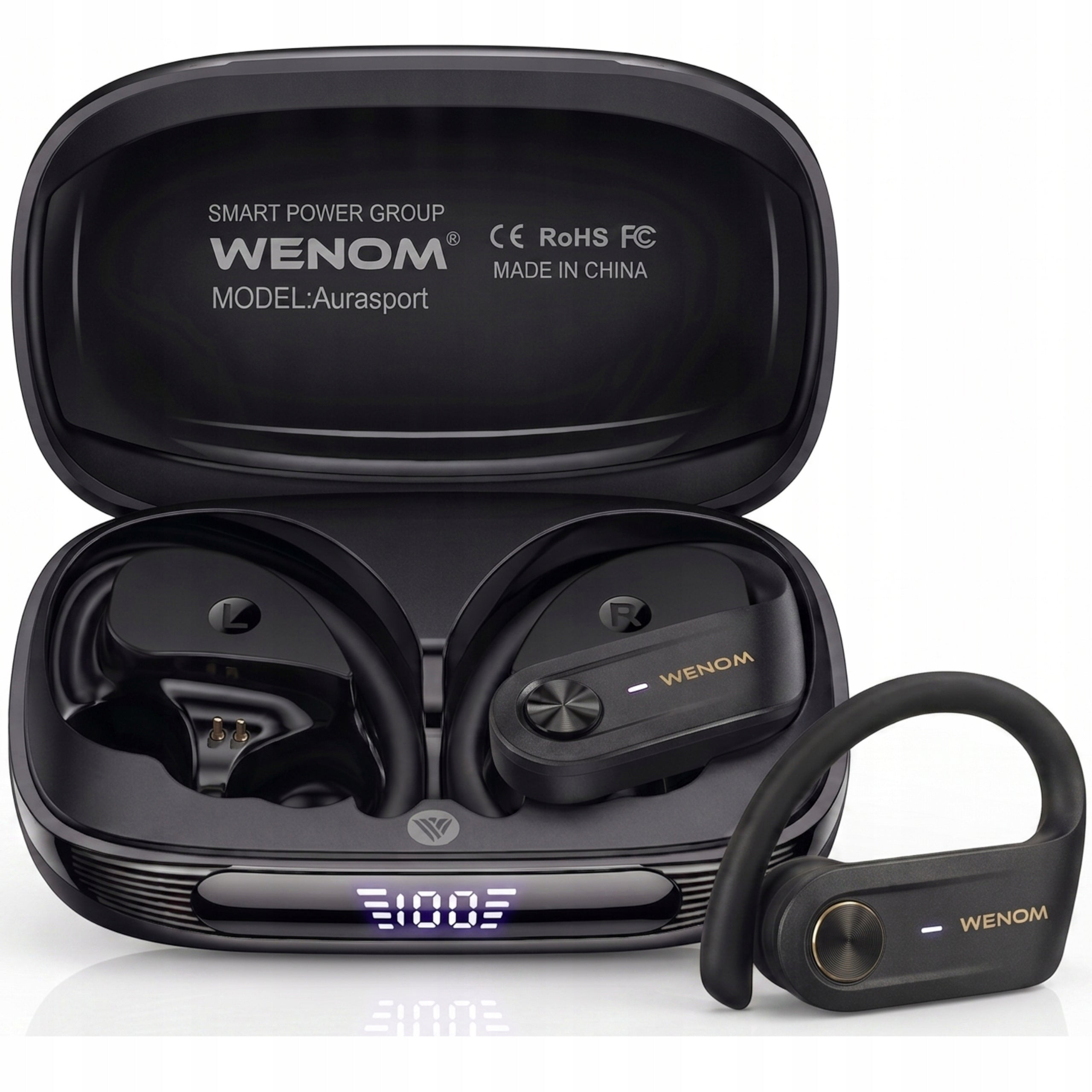 Wenom Aura Sport PRO ANC Wireless Bluetooth Sports Headphones