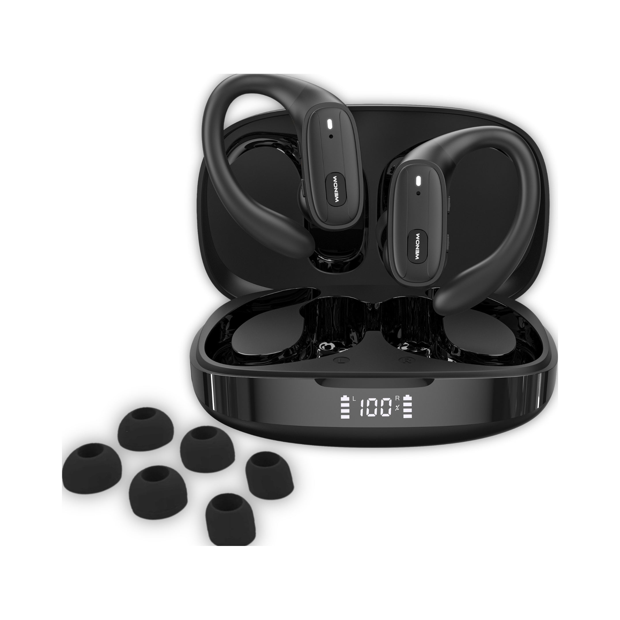 Wenom LP-80 Wireless Over-Ear Headphones Waterproof Sports Bluetooth