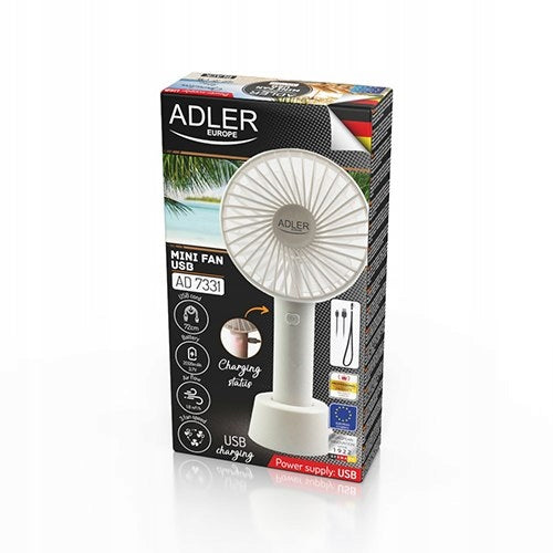 Handventilator Adler AD 7331w Mini USB 