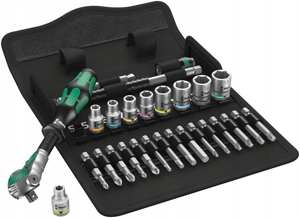 Wera Socket wrench set Zyklop Speed 8100 SA6 1/4 28pcs 72 teeth