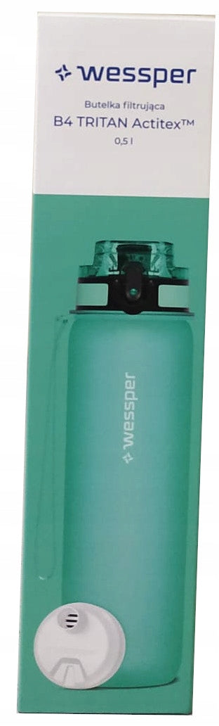 Wessper B4 Tritan Actitex Filter bottle 0,5L green + filter EAN (GTIN) 5902668917186