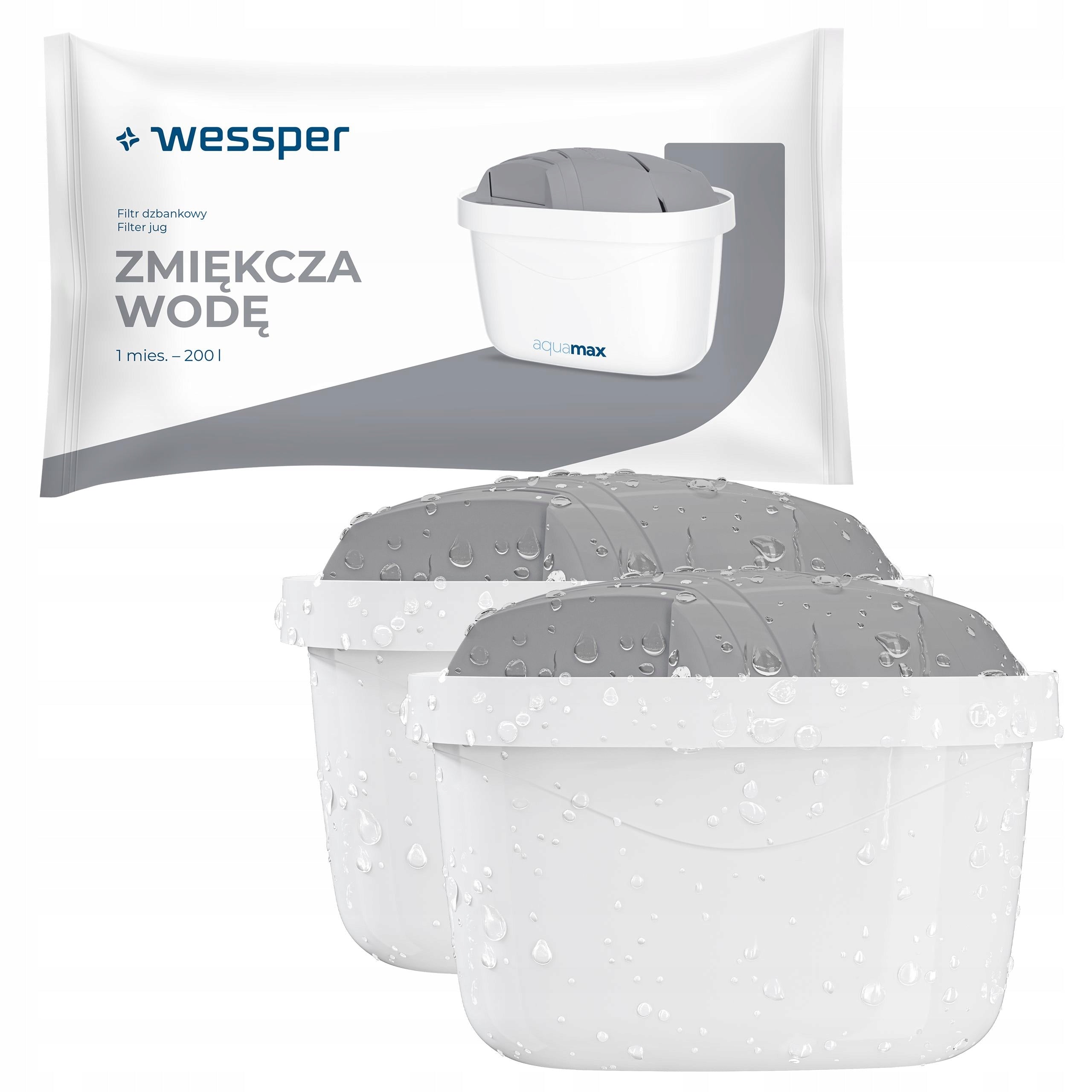 Wessper PROTECT filter for Brita Dafi jug replacement for hard water 2x