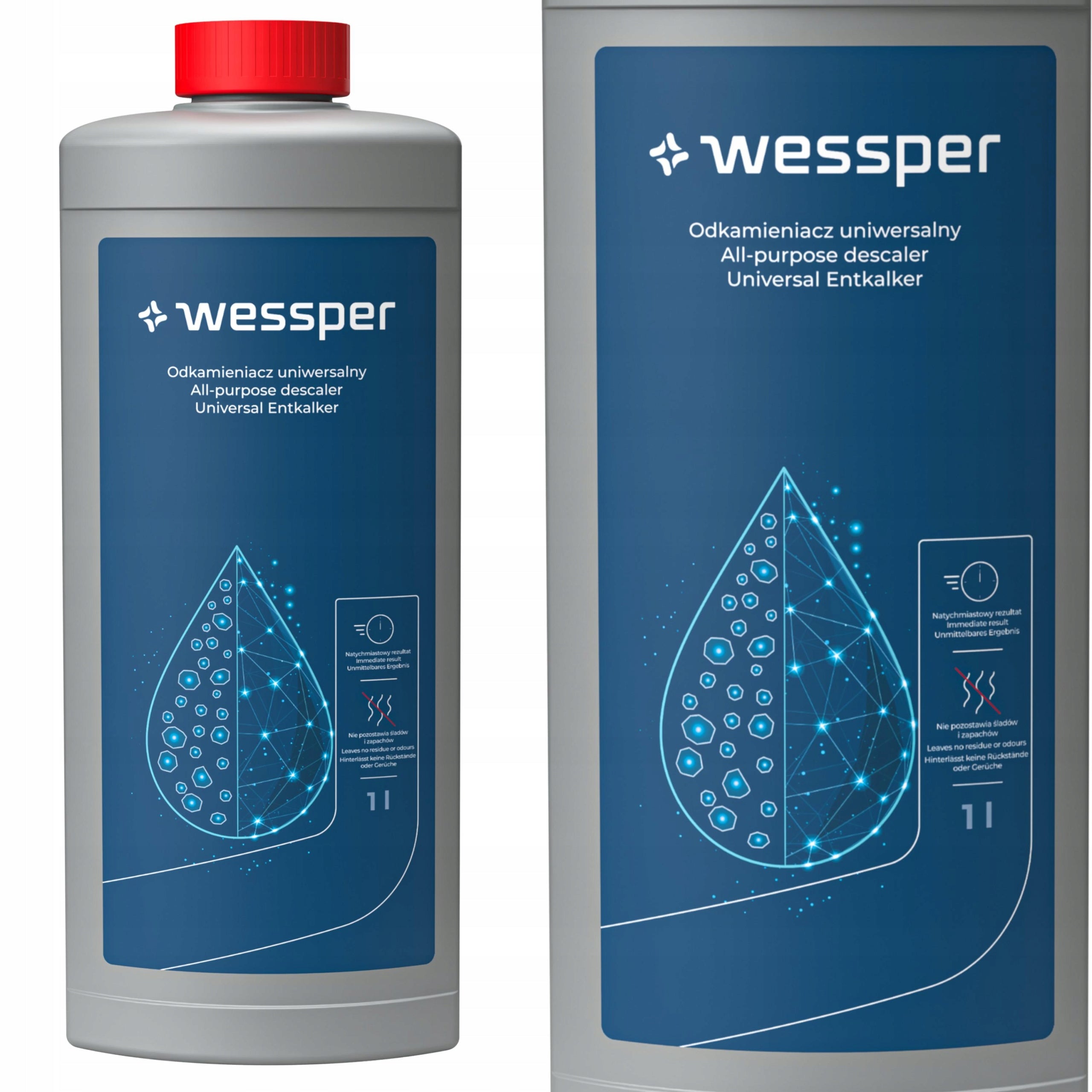 Wessper: descaler for 1L machine + milk cycle cleaner 1L Packaging status original