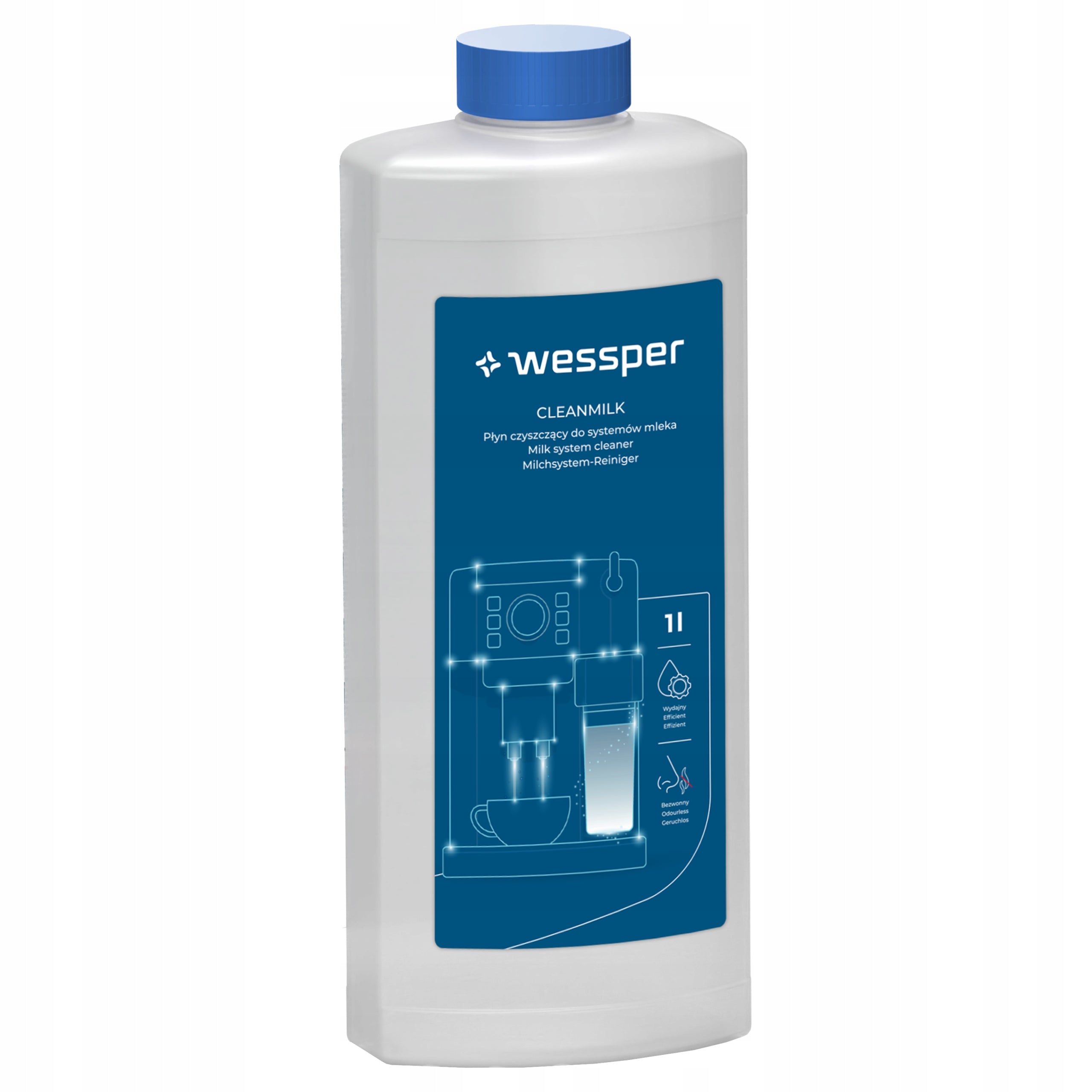 Wessper milk system cleaner in 1L 1000ml machine