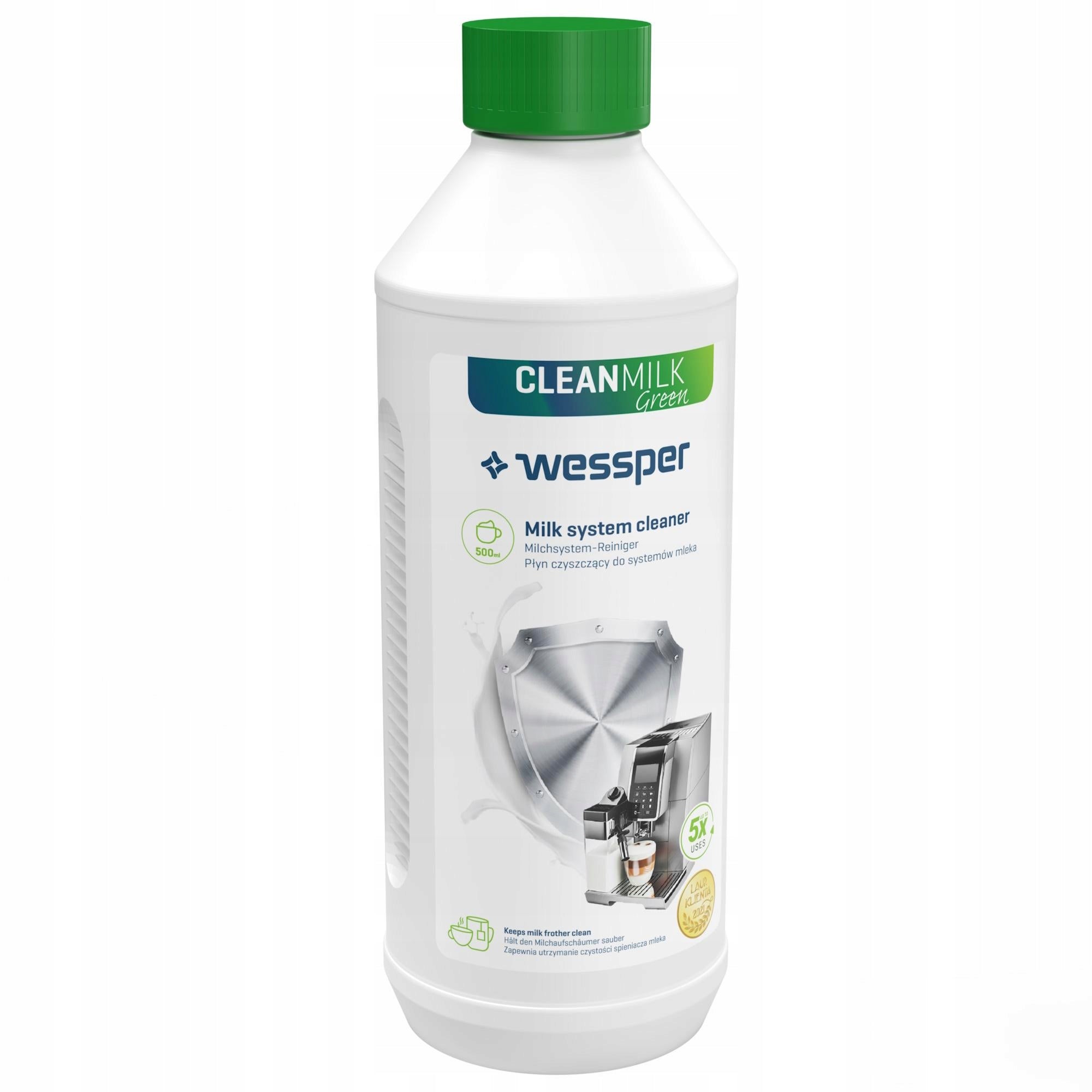 Wessper tablets for cleaning descaling coffee machine liquid for milk circulation Manufacturer code WES110-GREEN_+_WES078_+_WES029