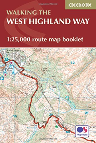 West Highland Way-Kartenheft: 1:25.000 OS-Routenkartierung 
