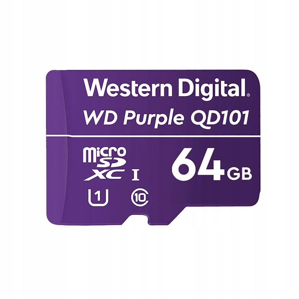 Western Digital WD Purple 64GB Surveillance microSD XC Class - 10 UHS 1