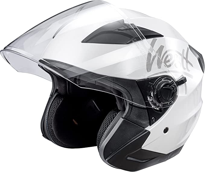 Westt Jet Motorcycle Helmet with Dual Viewfinder and Sun Protection Size S
