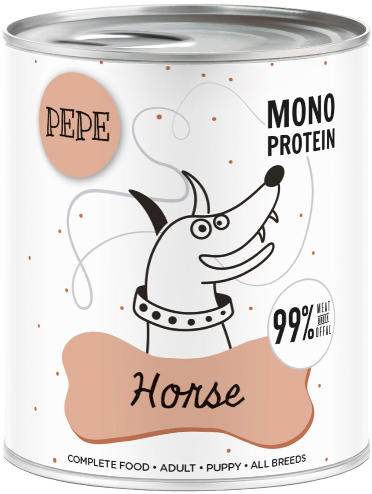 Wet Animal Pack Pepe Horse 800g