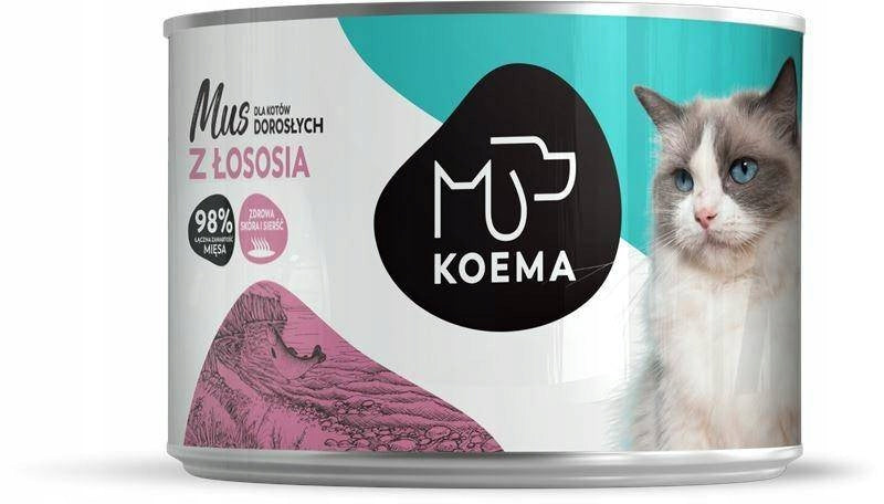 Wet Cat Food KOEMA Salmon Mousse 200 g