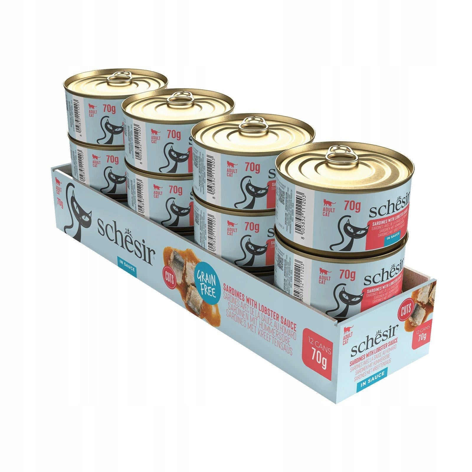 Wet Cat Food Schesir Cat Can Grill Sardines Lobster Sauce 70 g Manufacturer code Karma mokra dla kota Schesir Grill sardynki