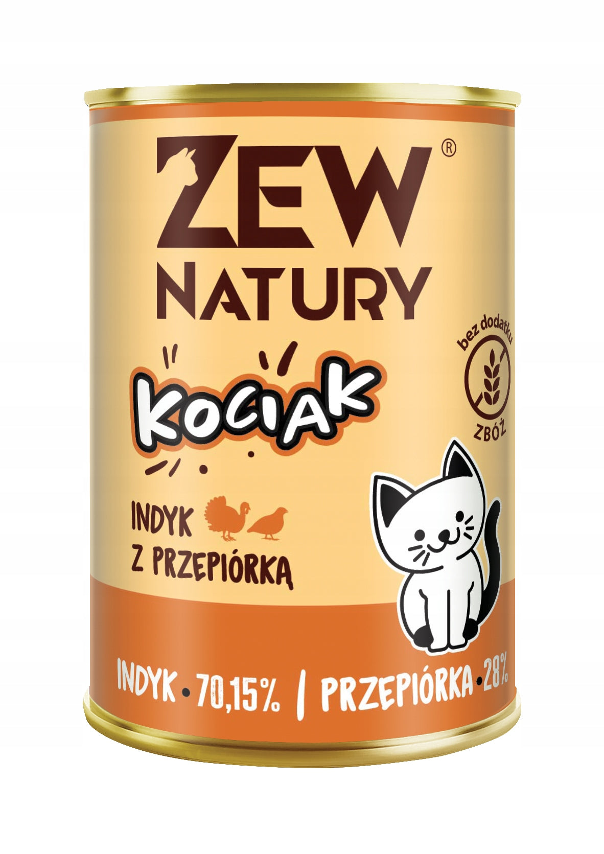 Wet Cat Food Turkey with Quail Can 400g Zew Natury EAN (GTIN) 5903900327619
