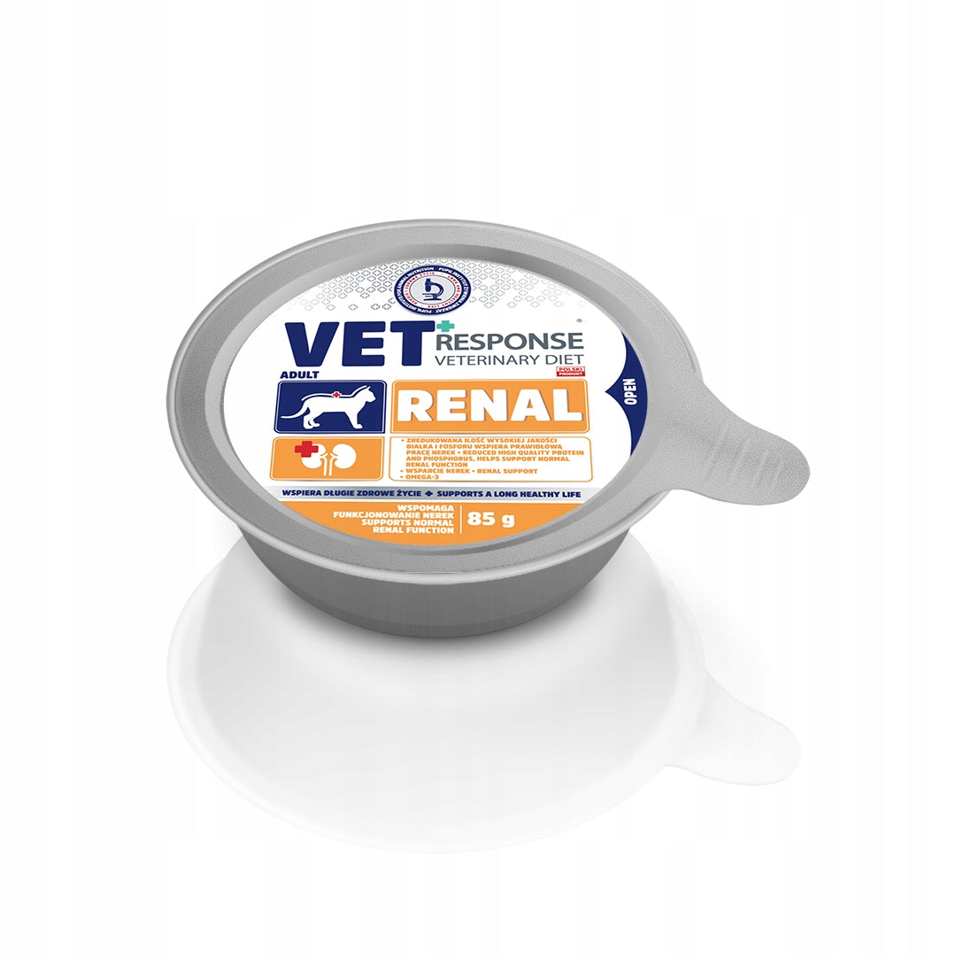 Wet Cat Food VET RESPONSE RENAL 10x85 g Brand Vet Response