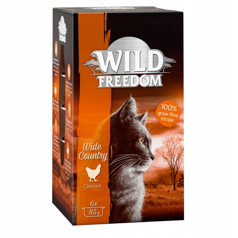 Wet Cat Food Wild Freedom Adult Chicken Tray 6 x 85 g