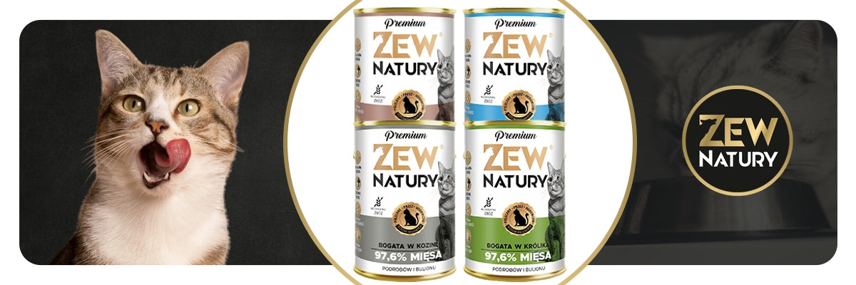 Wet Cat Food Zew Natury Premium Rich in Mix of Flavours 10x400 Packaging status original
