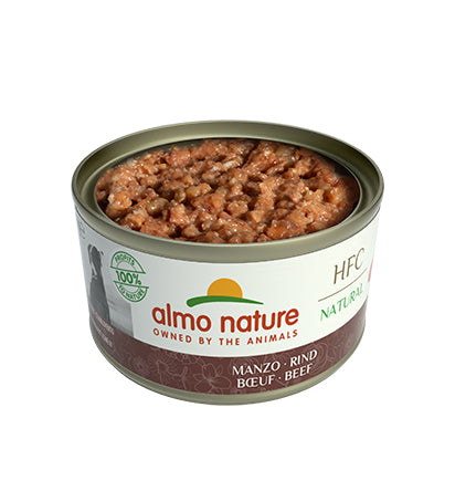 Wet Dog Food Almo Nature HFC Natural Beef - Hypoallergenic - 95g Packaging status original