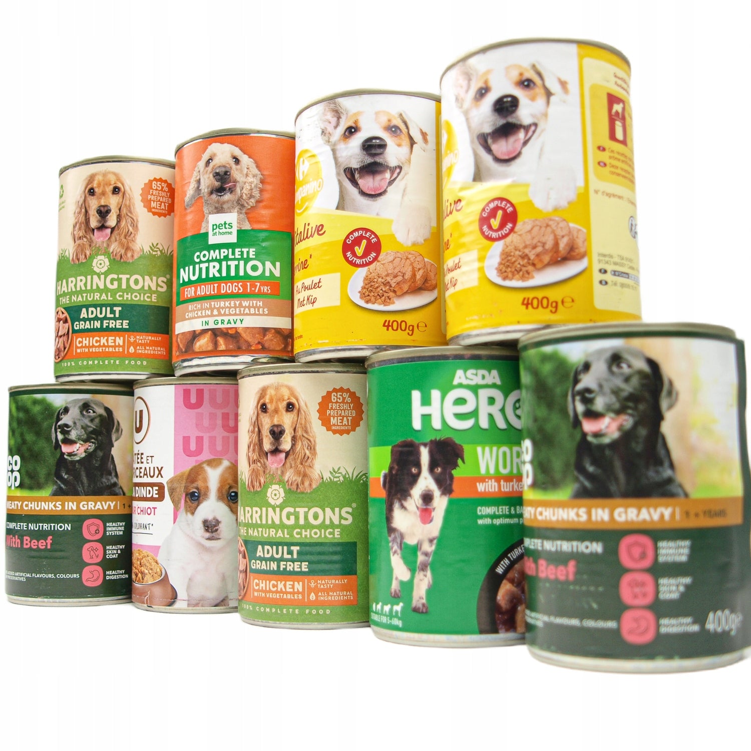 Wet Dog Food Cans Mixed Flavour Set Pack of 20 x 400g Manufacturer code 539070