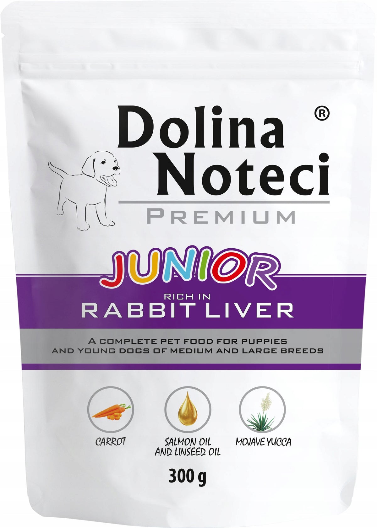 Wet Dog Food DOLINA NOTECI PREMIUM Rabbit Liver JUNIOR 10x300g Manufacturer code 5902921381181