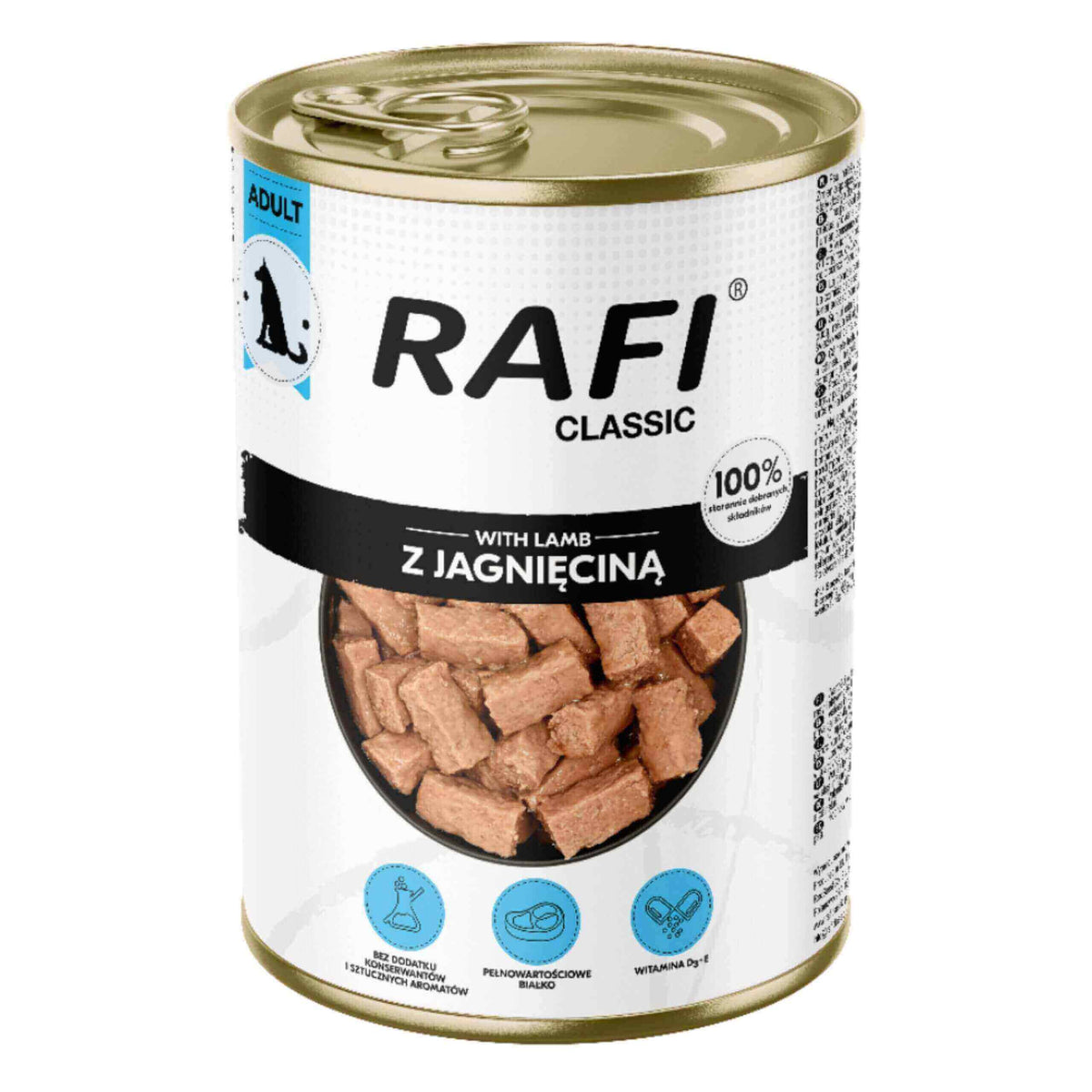 Wet Dog Food Dolina Noteci Rafi Classic with Lamb 1240g