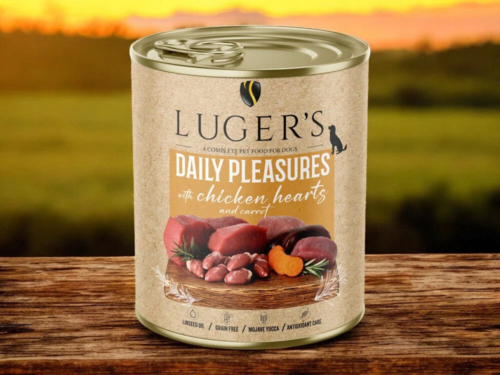 Wet Dog Food Luger's Daily Pleasures Chicken and Carrot 800 g Brand Luger's