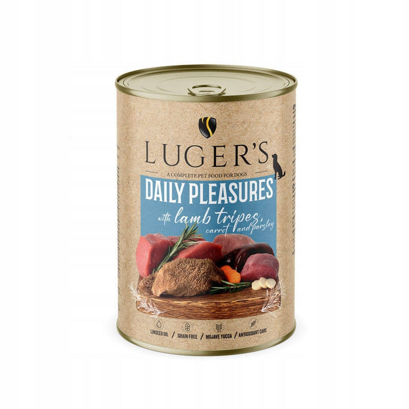 Wet Dog Food Luger's Daily Pleasures Lamb Stomachs 400 g