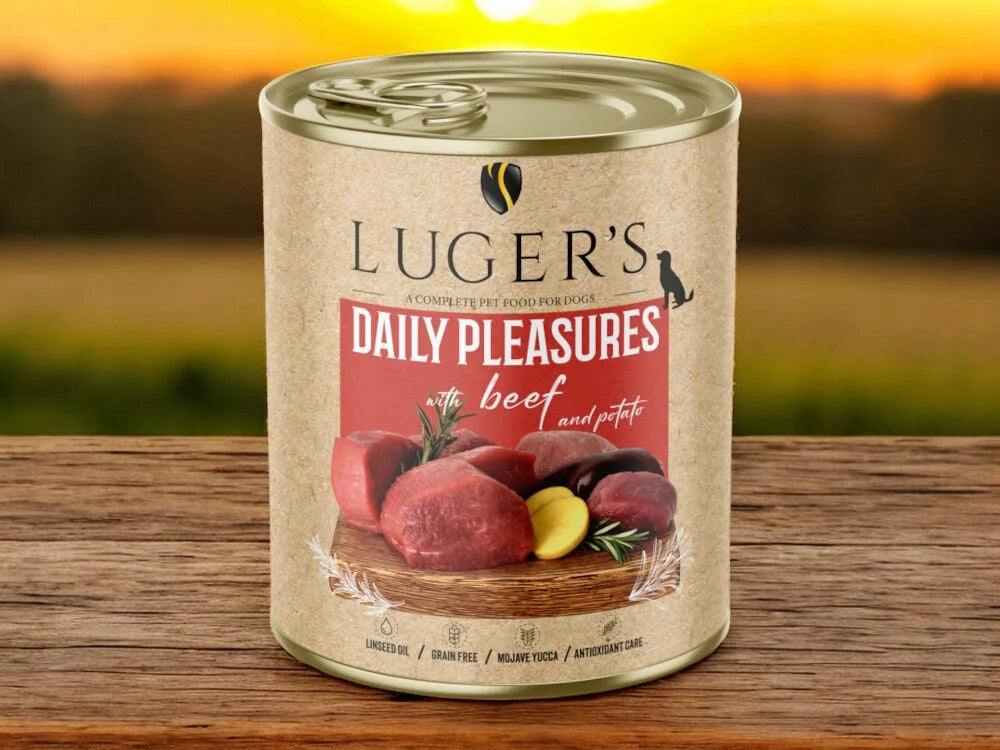 Wet Dog Food Luger's Daily Pleasures with Beef and Potato 800 g Brand Luger's
