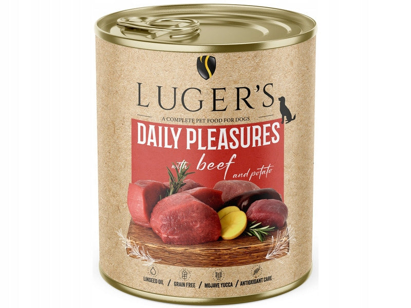 Wet Dog Food Luger's Daily Pleasures with Beef and Potato 800 g Trade name other