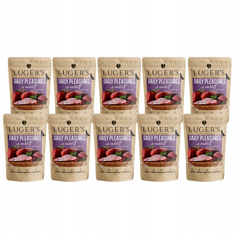 Wet Dog Food Luger's Daily Pleasures with Rabbit Set of 10 x 500 g