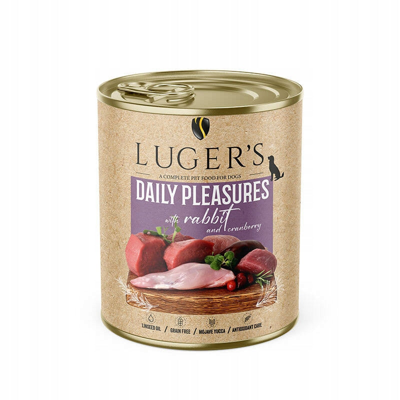 Wet Dog Food Luger's Daily Pleasures with Rabbit and Cranberry 800 g