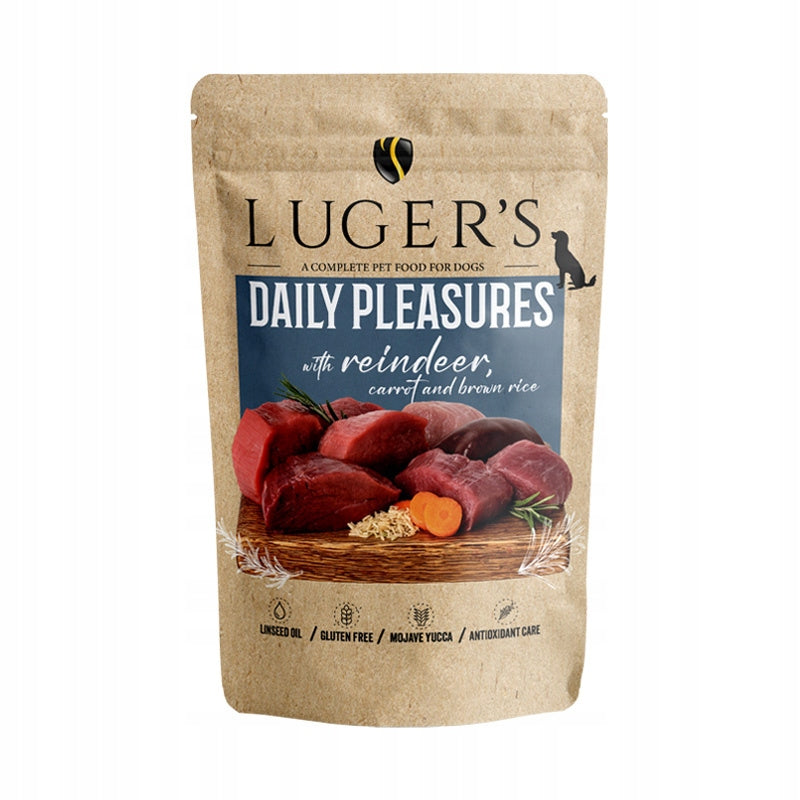 Wet Dog Food Luger's Daily Pleasures with Reindeer and Carrot 500 g