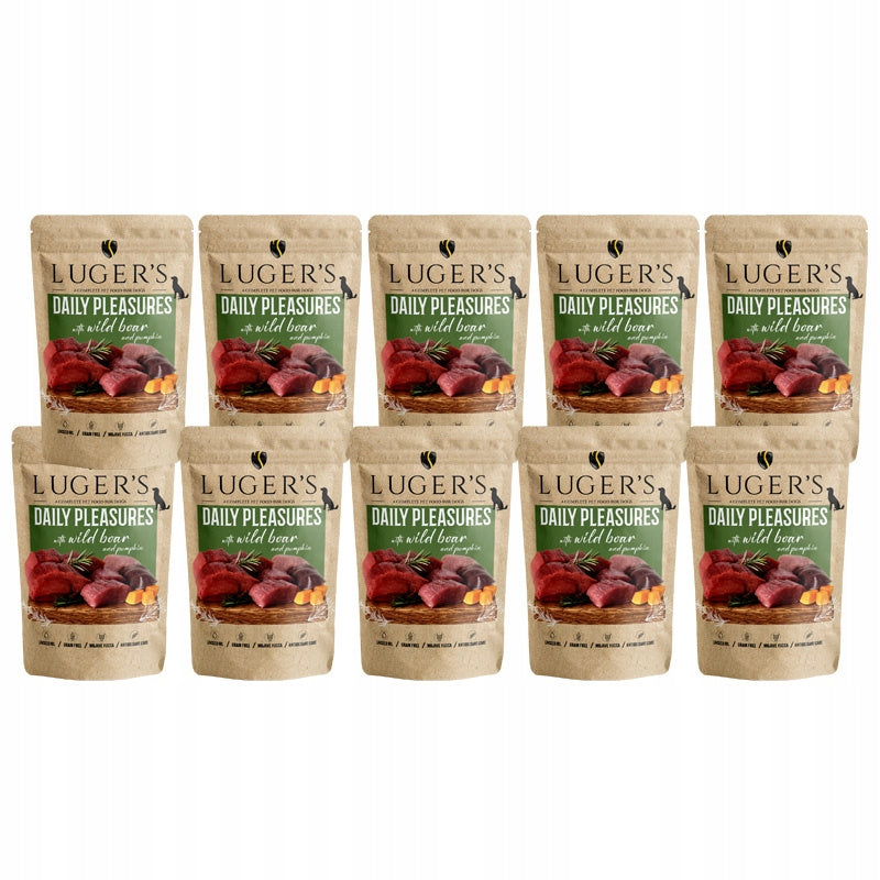 Wet Dog Food Luger's Daily Pleasures with Wild Set of 10 x 500 g