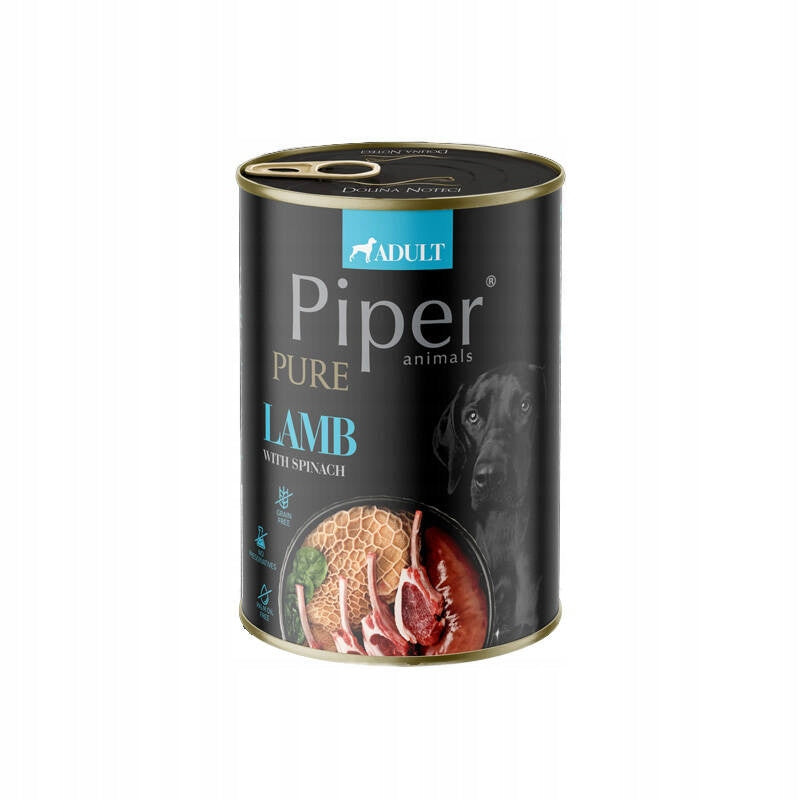 Wet Dog Food Piper Pure Lamb with Spinach for Dogs 400 g