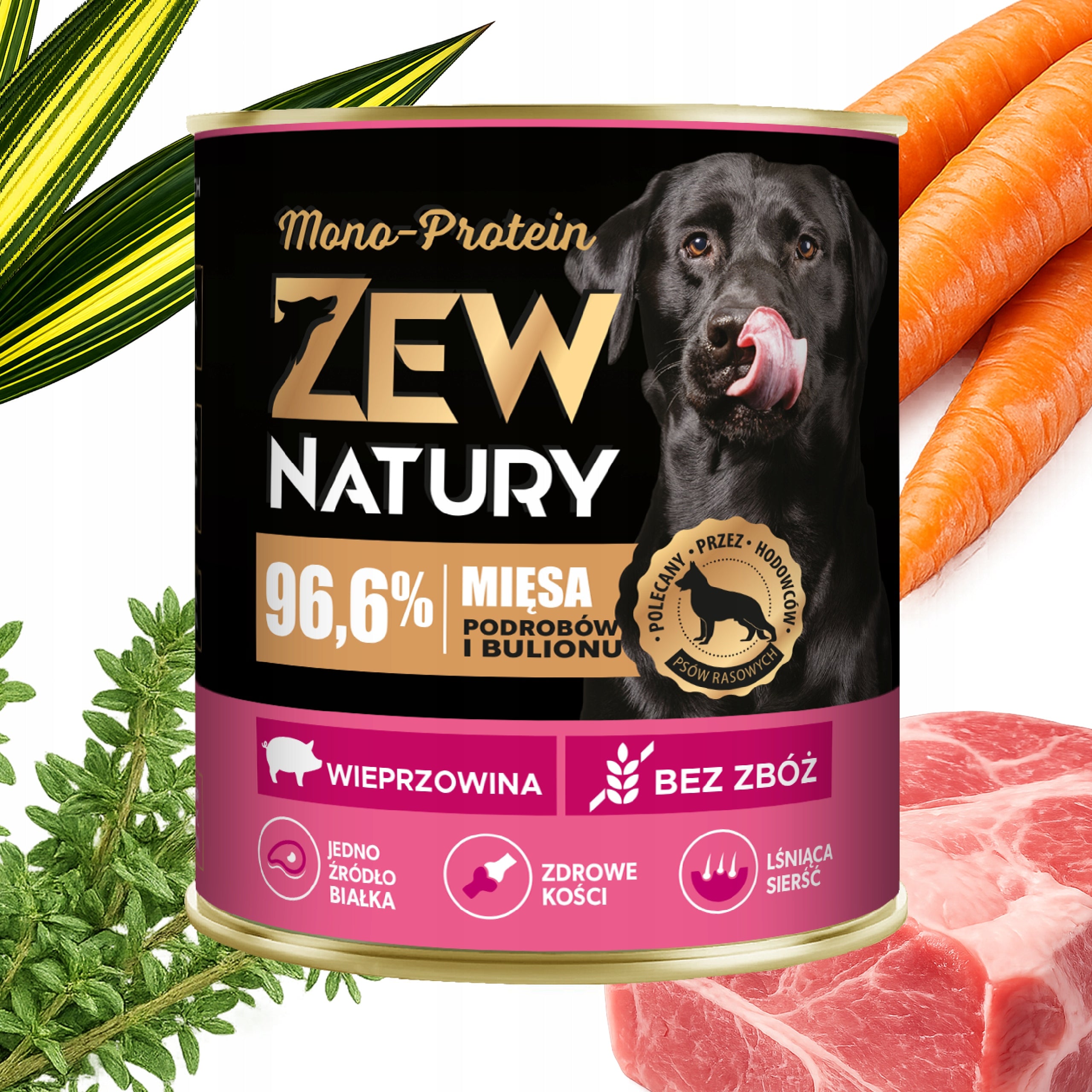 Wet Dog Food Pork Can 800g Zew Natury MONO-PROTEIN Manufacturer code Mokra Karma Dla Psa Wieprzowina