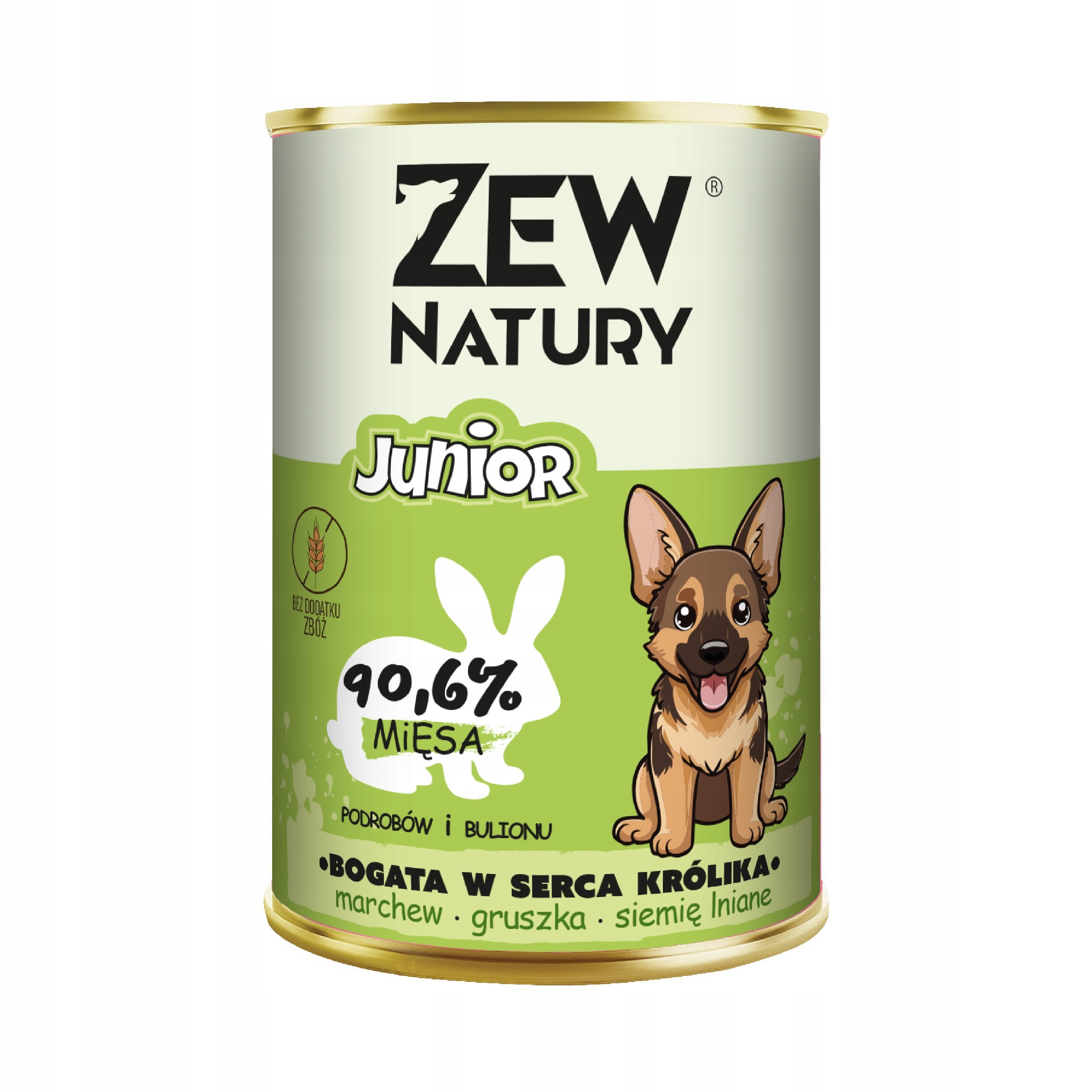 Wet Dog Food Rich in Rabbit 400g Zew Natury JUNIOR For Puppies Brand Zew Natury