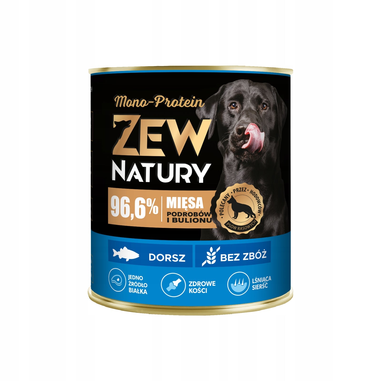 Wet Dog Food ZEW NATURY 800g Cod Whole Fish for Adult Dogs Manufacturer code Mokra Karma dla Psa z Witaminami z Rybą