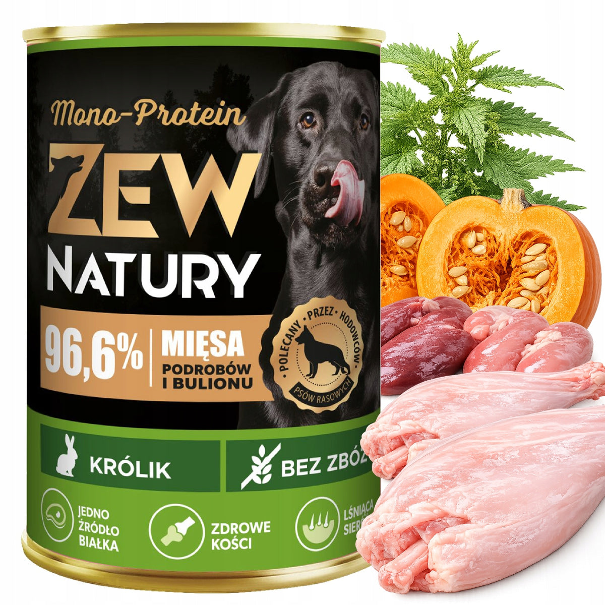Wet Dog Food Zew Natury Mono-Protein Flavor Rotation 12x400 Packaging status original