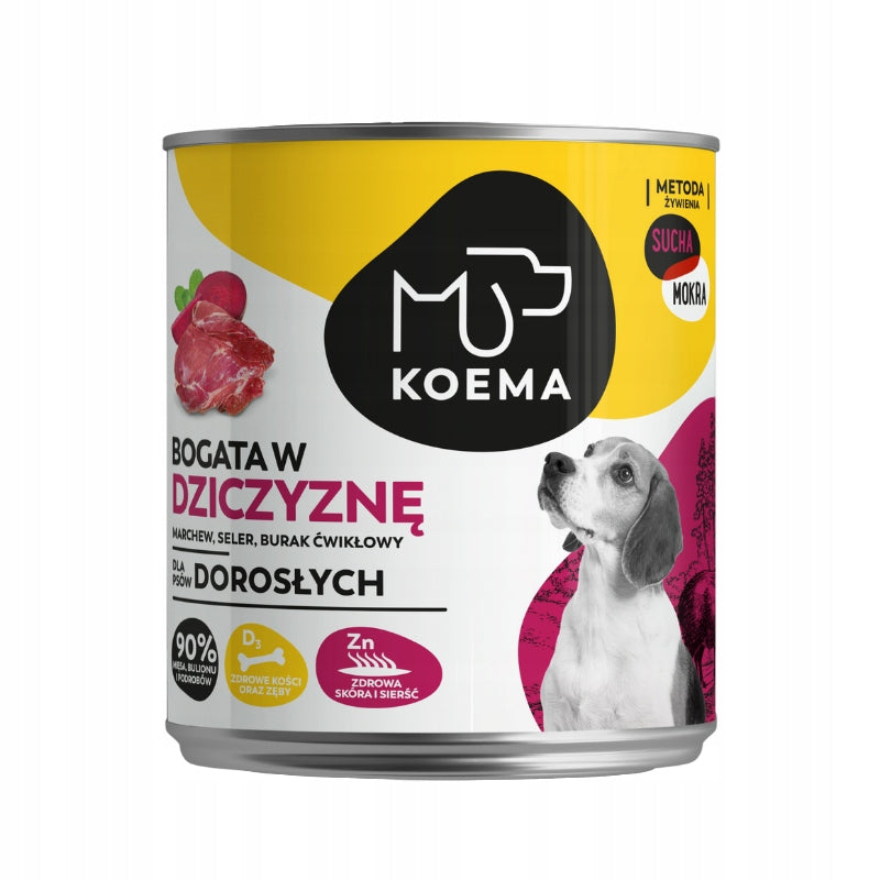 Wet Food for Dogs KOEMA Rich in Boar 800 g