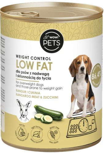 Wet Food for Overweight Dogs Weight Control Kangaroo 400g Wow!Pets
