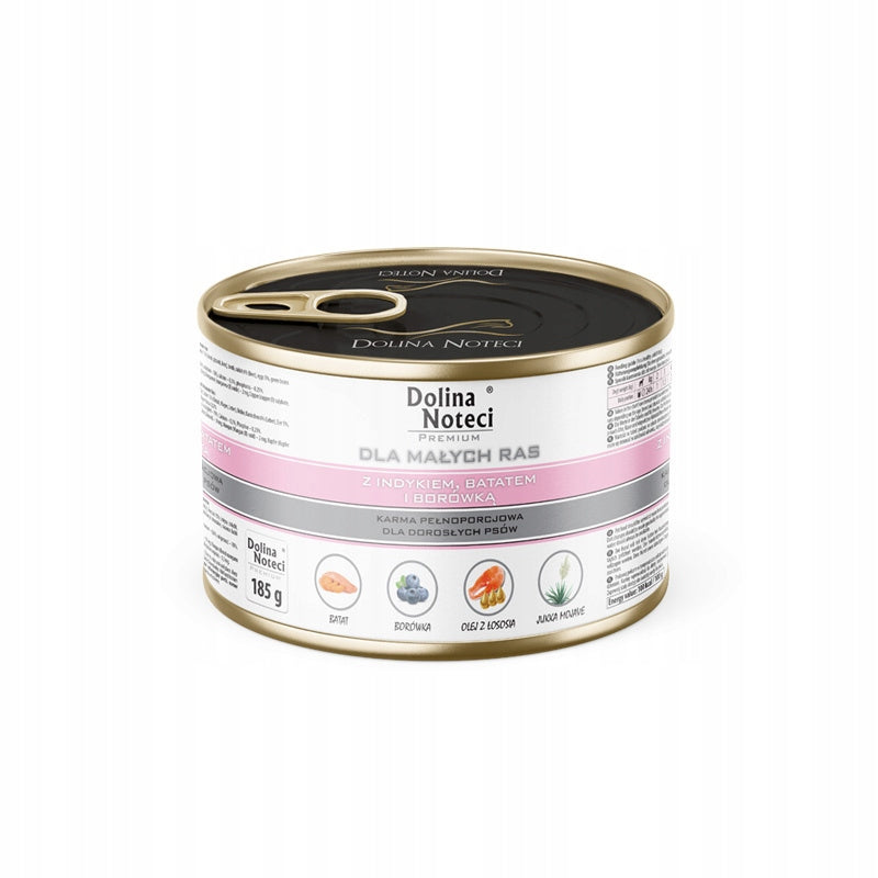 Wet Food for Small Breed Dogs Dolina Noteci Premium with Turkey 185 g