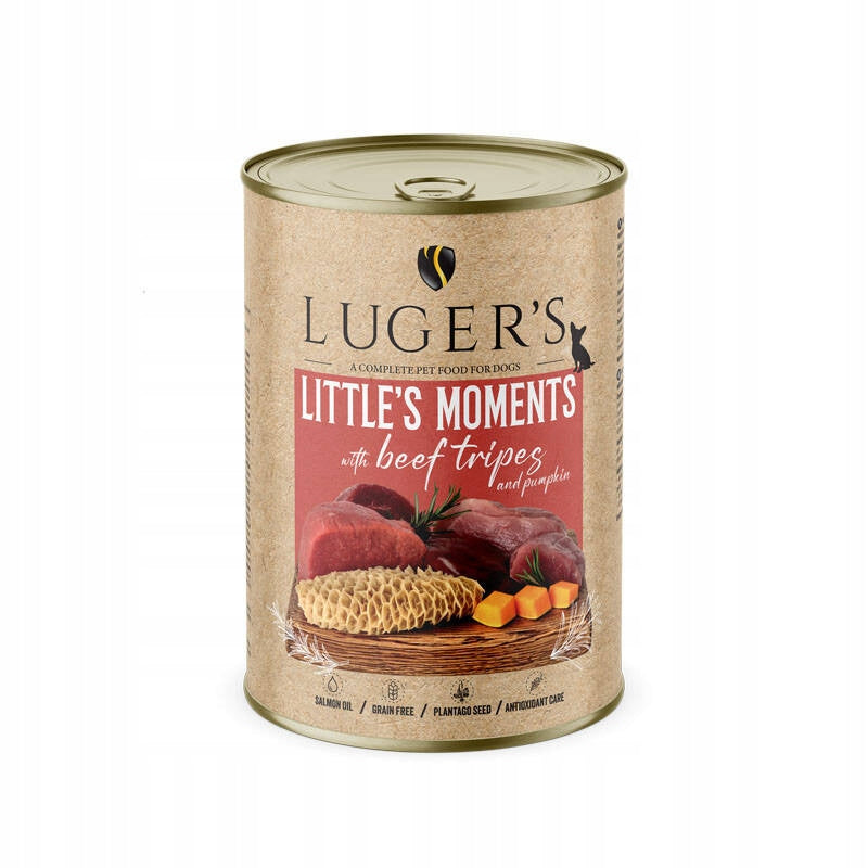 Wet Food for Small Breed Dogs Lugers Littles Moments Pumpkin Beef 400 g