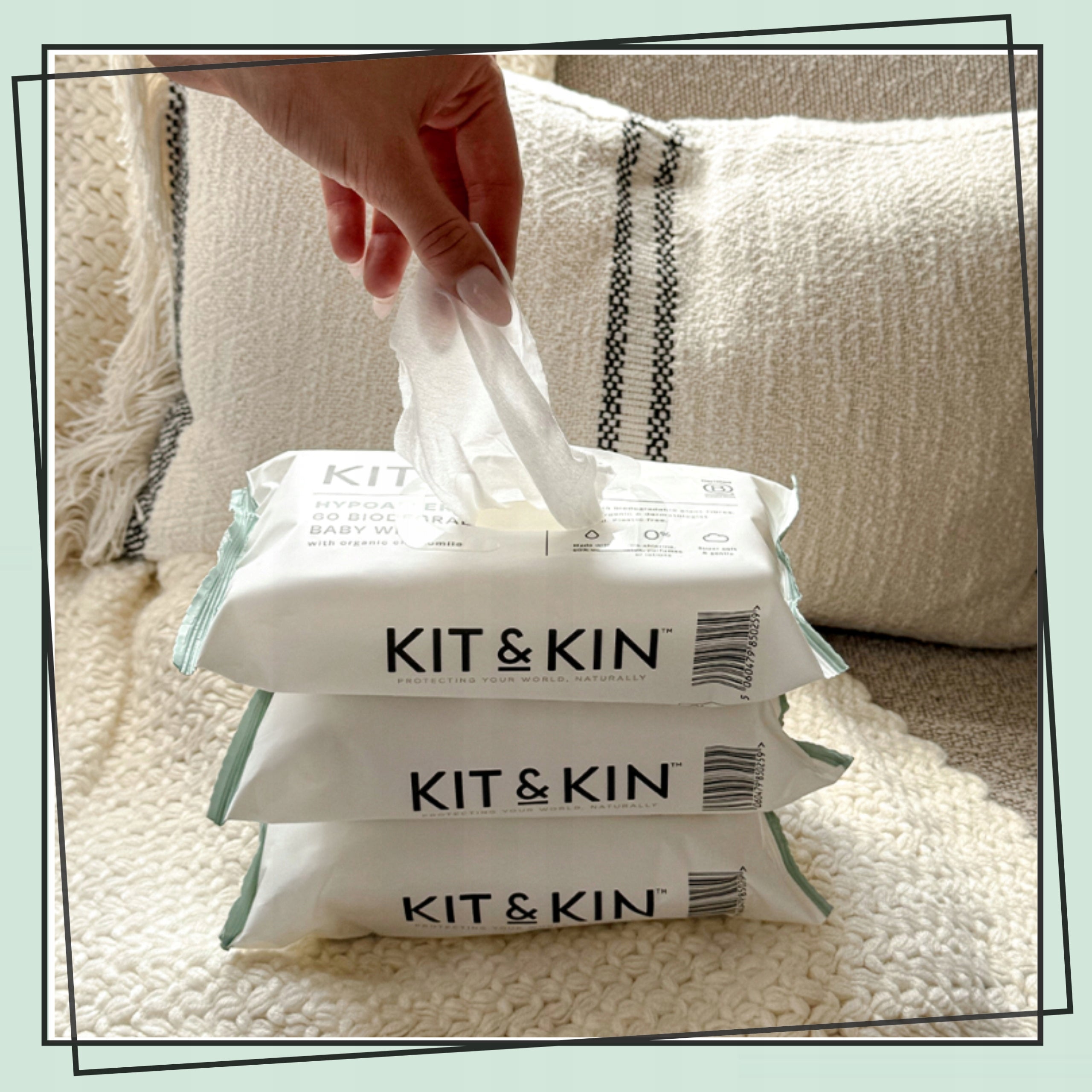 Wet Wipes Kit&Kin Unscented Baby Carton 60x10op 600pcs EAN (GTIN) 5060479850266