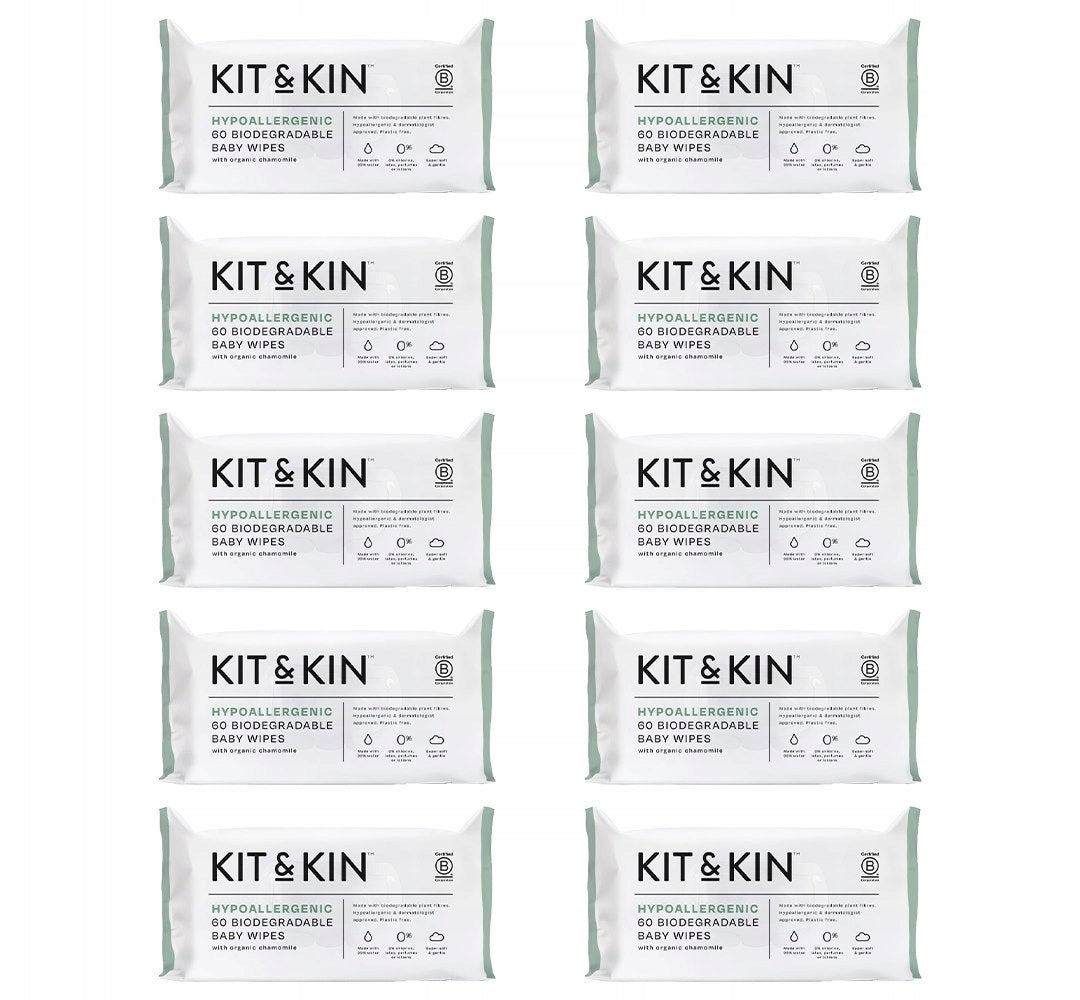 Wet Wipes Kit&Kin Unscented Baby Carton 60x10op 600pcs