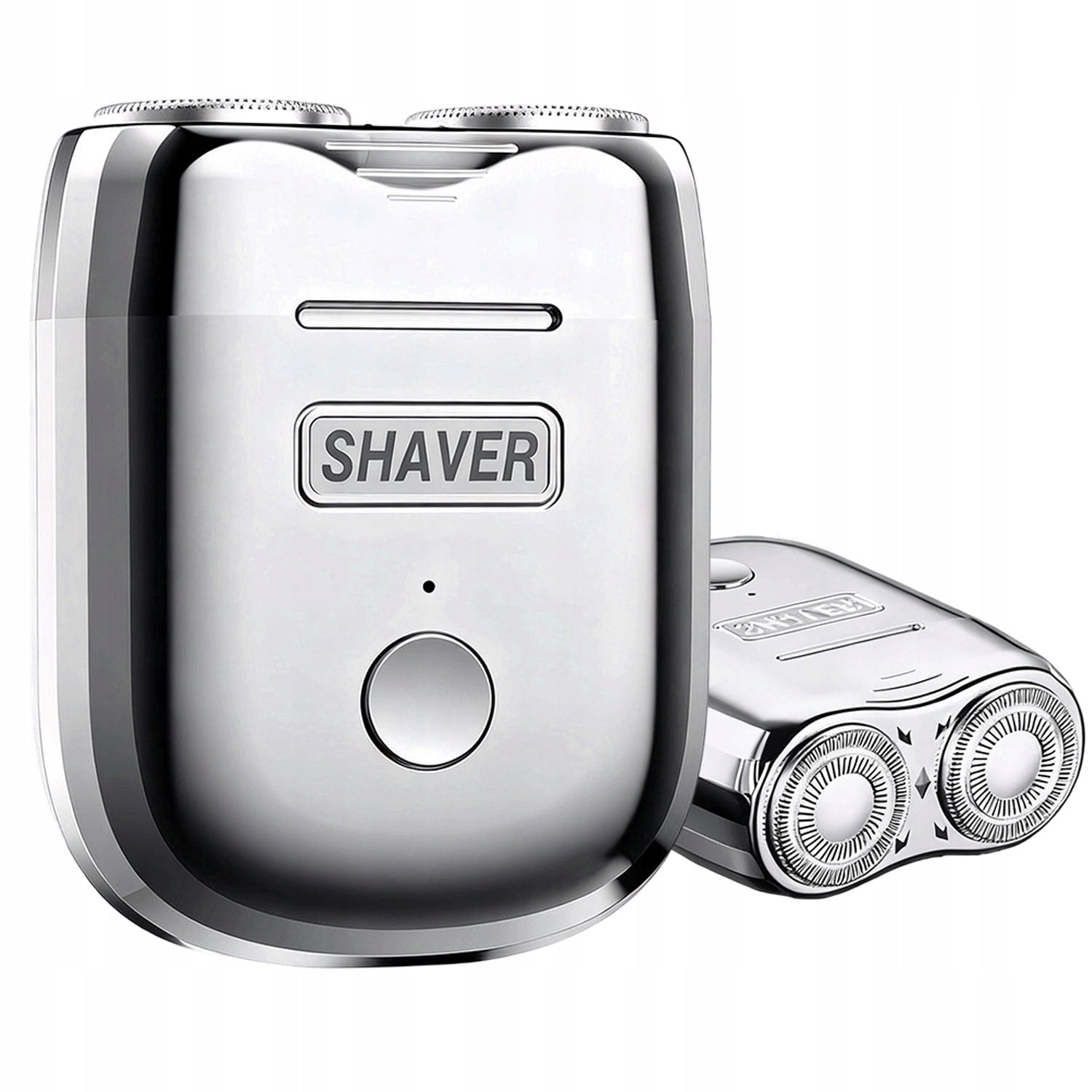 Wet and Dry Travel Shaver Miniature Magnetic Head With Trimmer